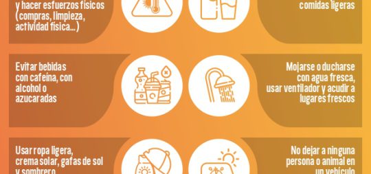Imagen de la noticia: Recomendaciones ante las altas temperaturas previstas para los días 6, 7 y 8 de agosto.